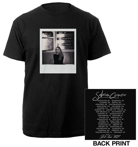 サブリナ・カーペンター Polaroid Black Tour Tシャツ