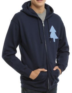グラビティフォールズ Tree Logo Zip フーディ