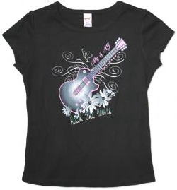 Aly ＆ AJ Tシャツ Foiled Guitar