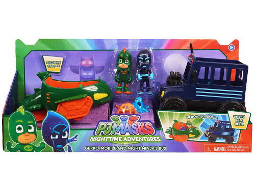 パジャマスク ゲッコウモービル＆ナイトニンジャのバス