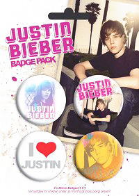 ジャスティン・ビーバー バッジ・パック#01