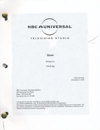 ヒーローズ 撮影用台本 #1-01