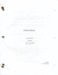 プリズン・ブレイク 撮影用台本 #1-01