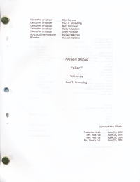 プリズン・ブレイク 撮影用台本 #1-02