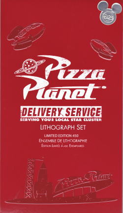 D23EXPO限定 ピザプラネット リトグラフセット