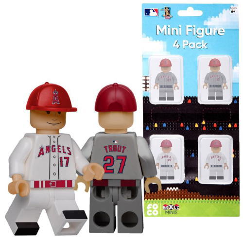 エンゼルス 大谷翔平＆マイク・トラウト ミニフィギュア 4パック